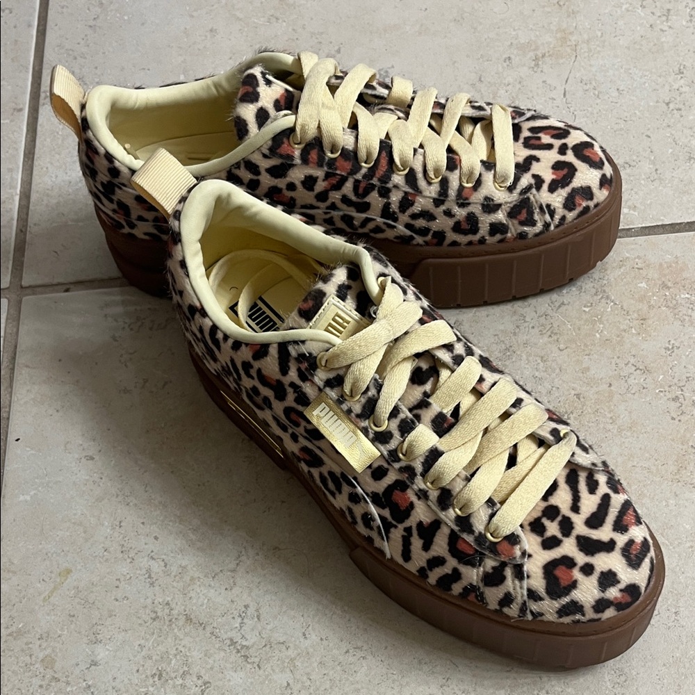 Puma Mayze Leopard Print Sneakers